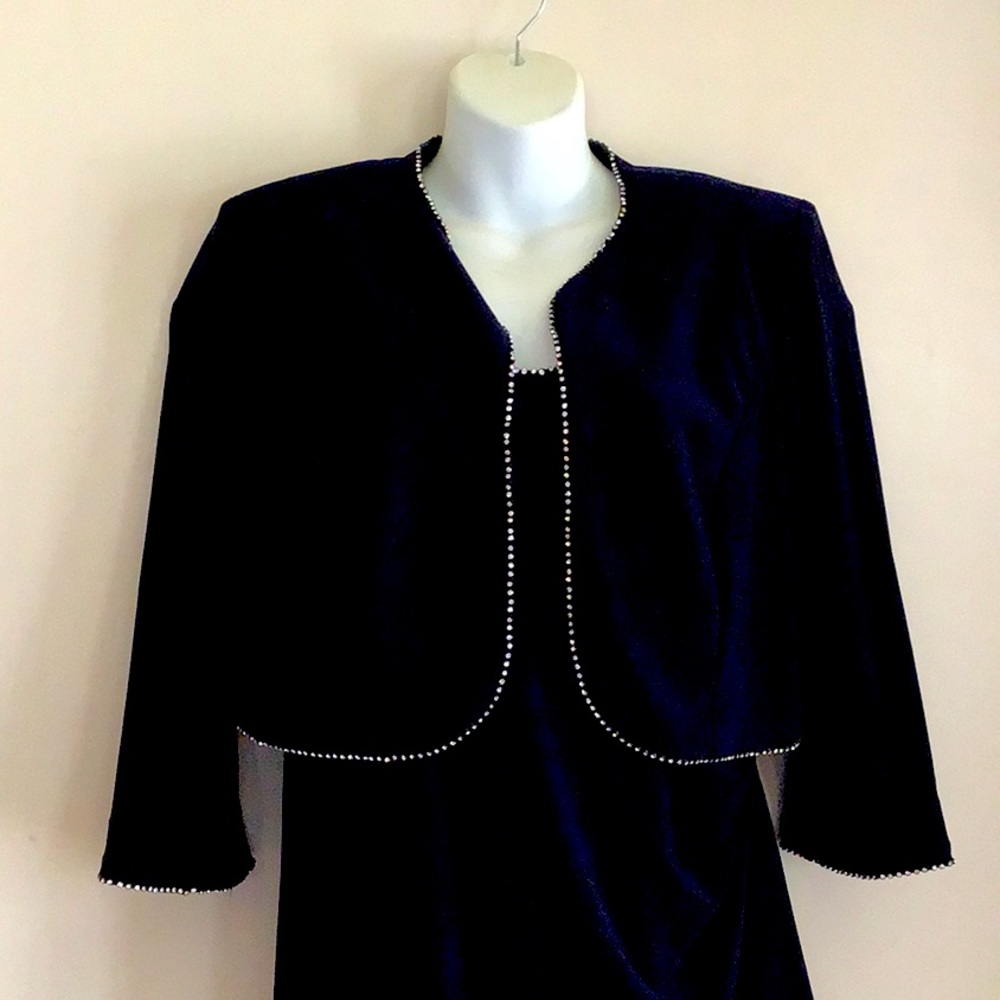 Long Formal Navy blue dress